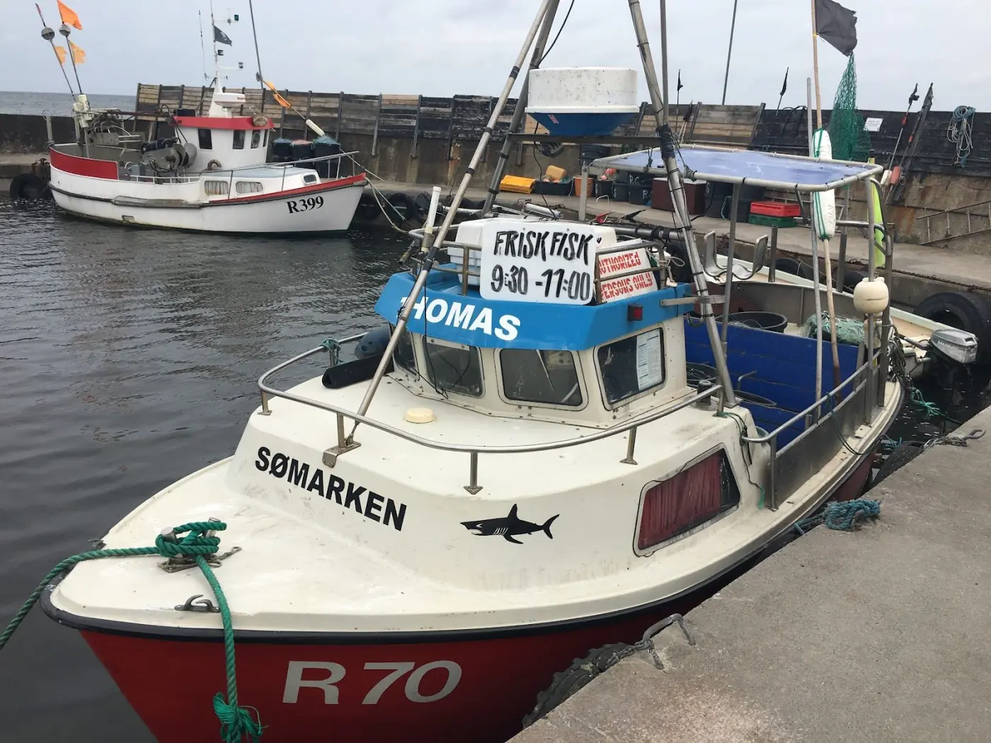Winterlicher Hafen auf Bornholm